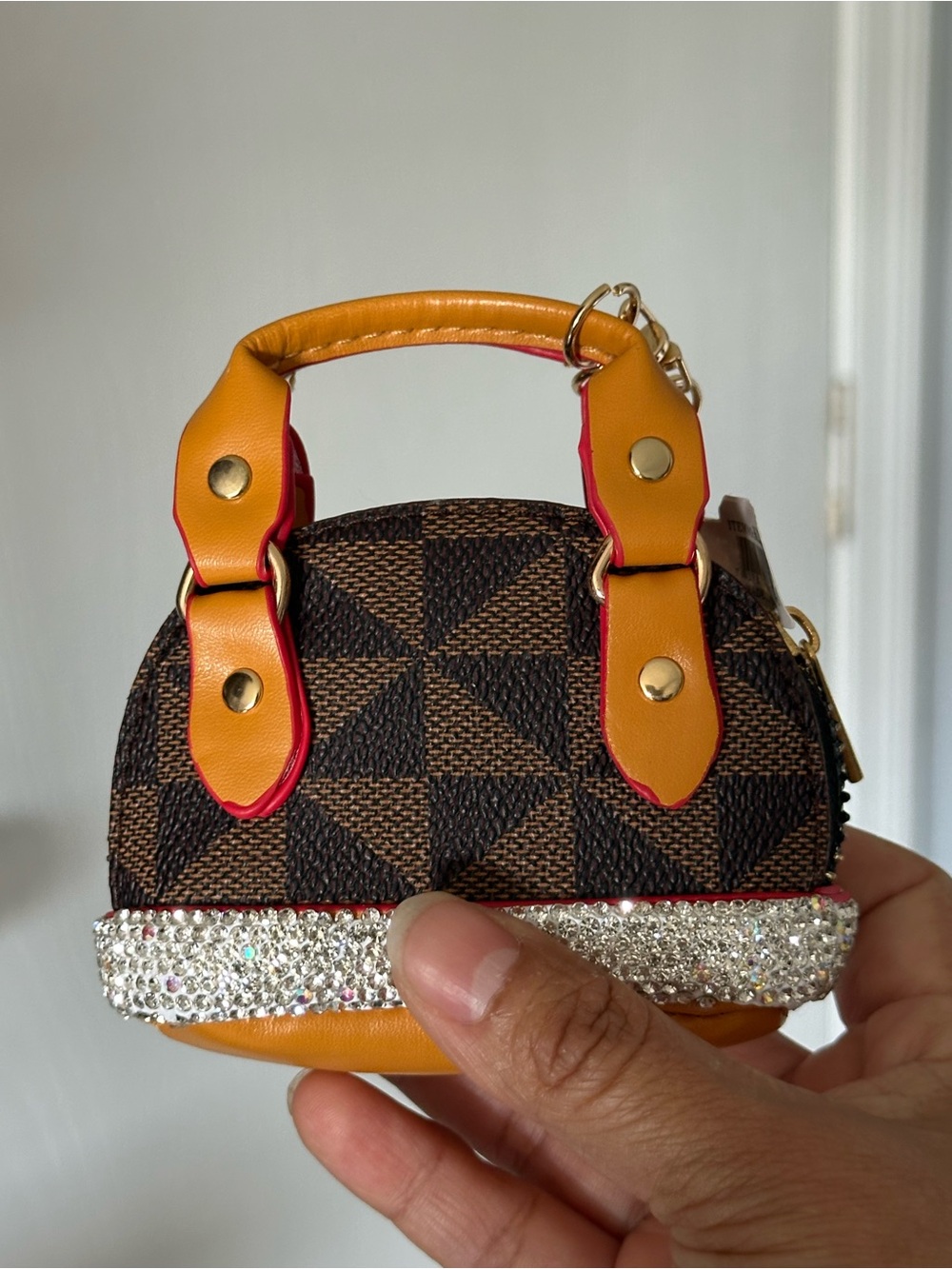 Fashion Micro coin purse Keychain charm